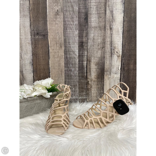 Sandals Heels Stiletto By Vince Camuto In Beige, Size: 7.5