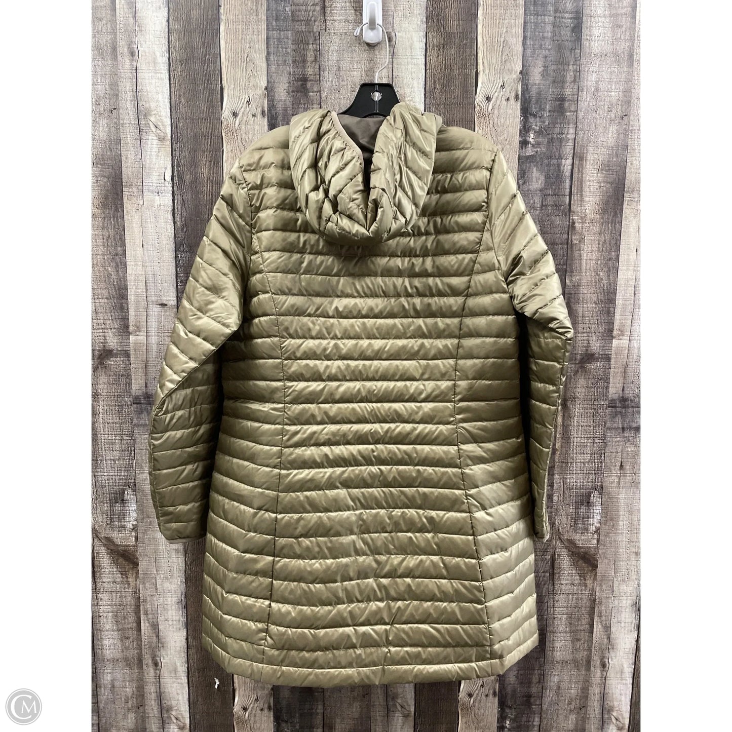 Coat Puffer & Quilted By Eddie Bauer In Bronze, Size: L