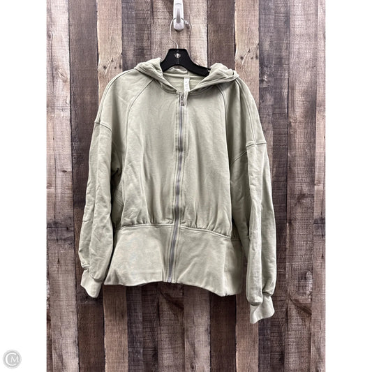 Athletic Jacket By Lululemon In Green, Size: 12