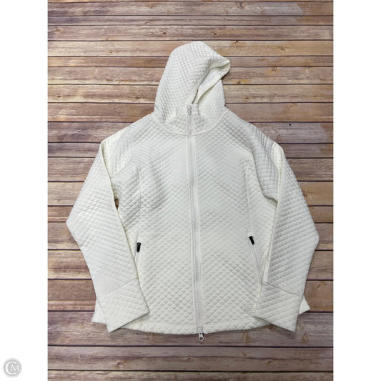 Athletic Jacket By New Balance In Cream, Size: L