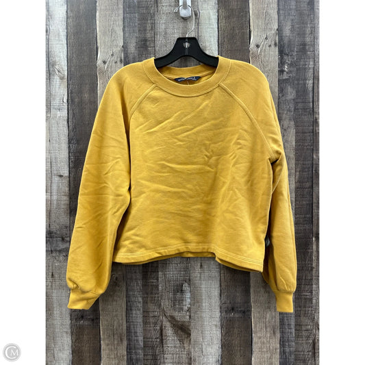 Sweatshirt Collar By Abercrombie And Fitch In Yellow, Size: S