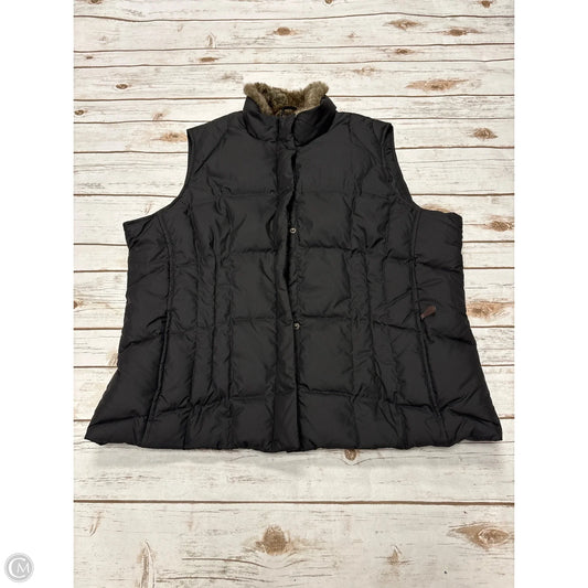 Vest Puffer & Quilted By Eddie Bauer In Black, Size: Xxl