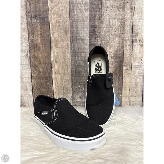 Shoes Flats By Vans In Black, Size: 9