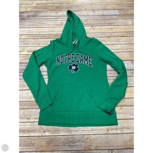 Sweatshirt Hoodie By Champion In Green, Size: M