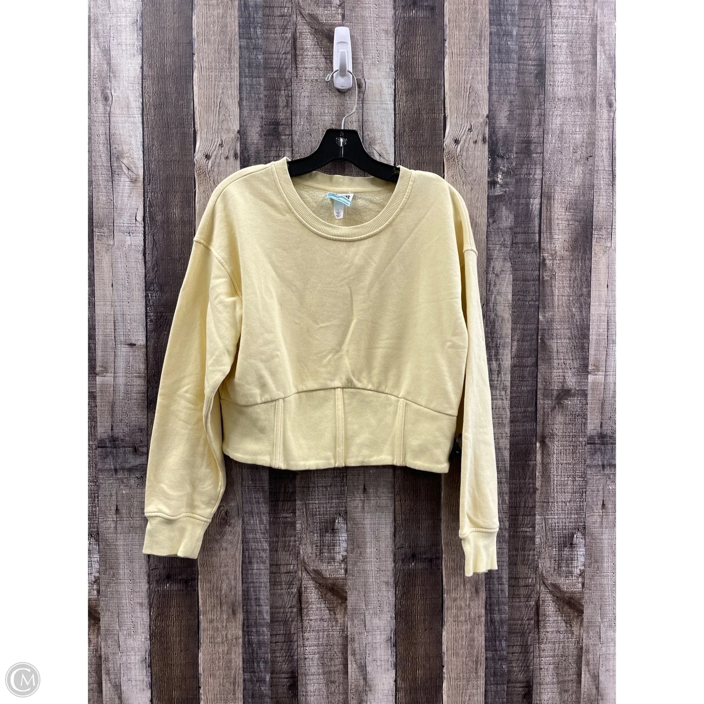 Top Long Sleeve By Future Collective In Yellow, Size: L