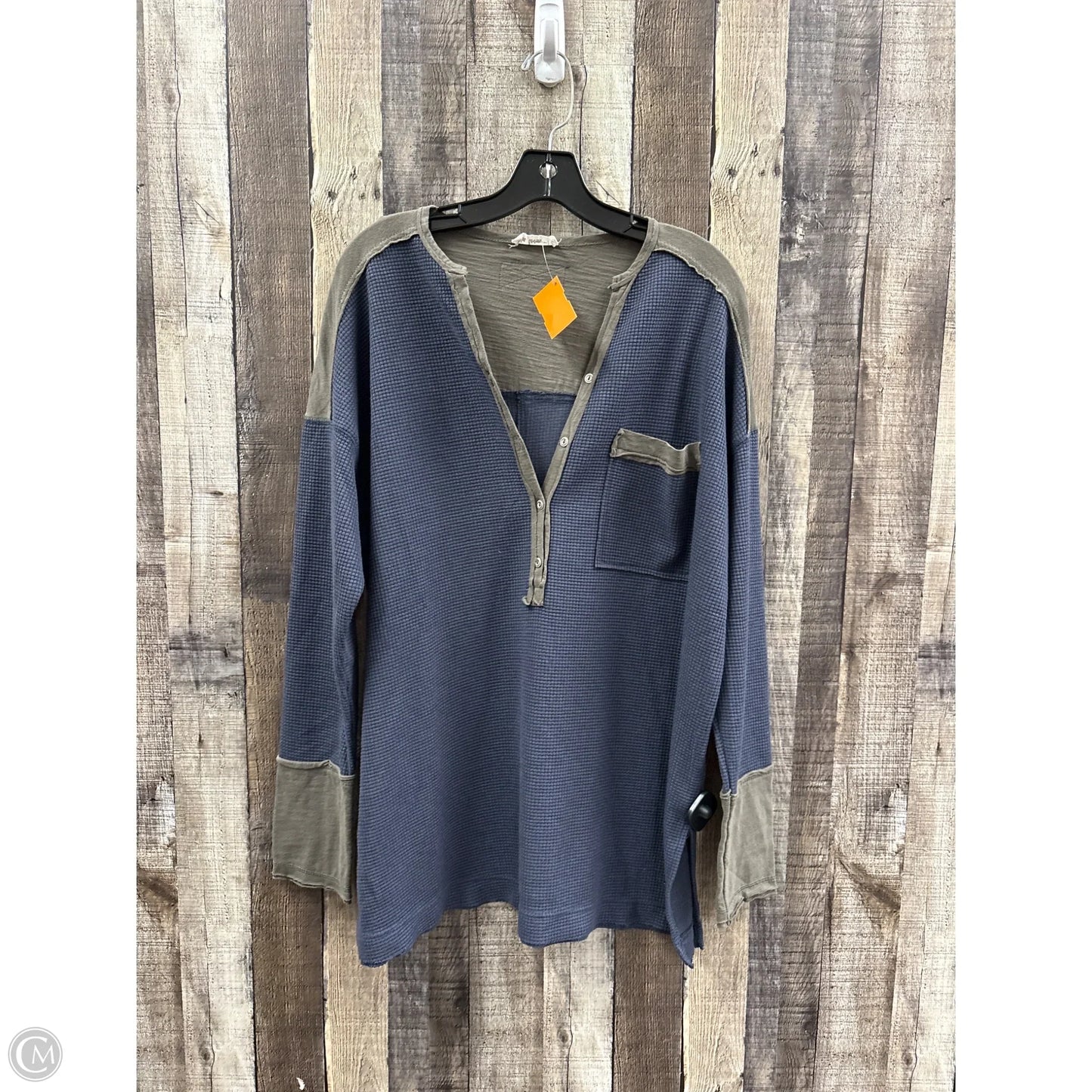 Top Long Sleeve By In Loom In Navy, Size: M