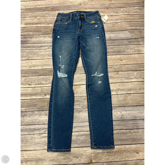 Jeans Straight By Old Navy In Blue Denim, Size: 0