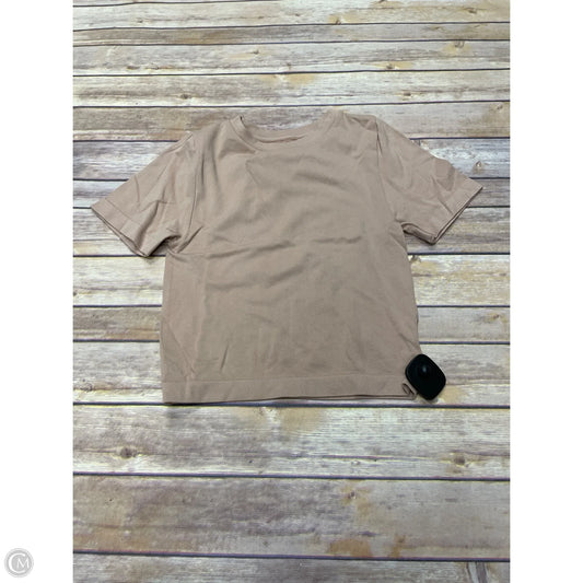 Top Short Sleeve By A New Day In Tan, Size: S