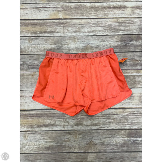 Athletic Shorts By Under Armour In Orange, Size: Xl