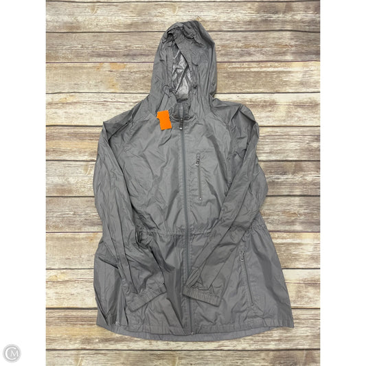 Jacket Windbreaker By Calvin Klein In Silver, Size: Xl