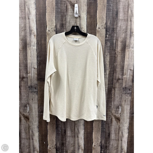 Top Long Sleeve By Columbia In Cream, Size: Xxl