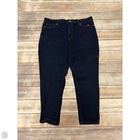 Jeans Skinny By Anne Klein In Blue Denim, Size: 20