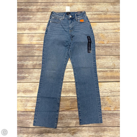 Jeans Straight By J. Crew In Blue Denim, Size: 0
