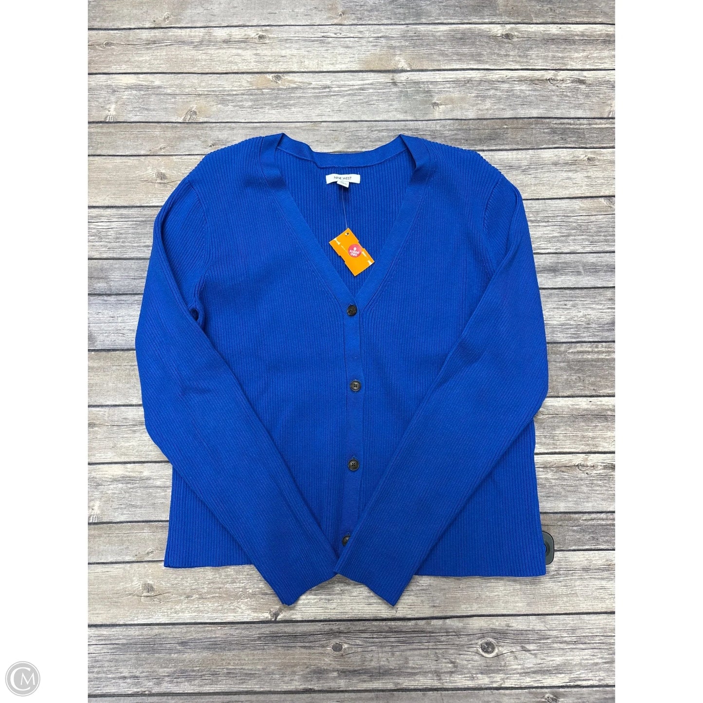 Cardigan By Nine West In Blue, Size: Xxl