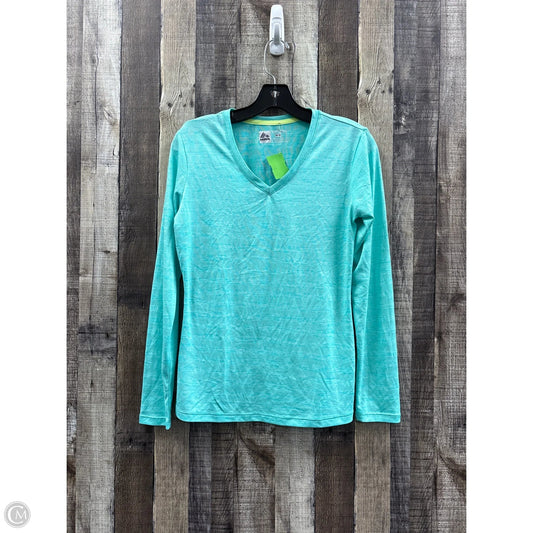 Athletic Top Long Sleeve Crewneck By Rbx In Aqua, Size: M
