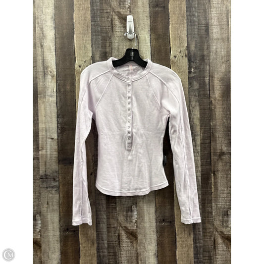 Top Long Sleeve By Free People In Purple, Size: M