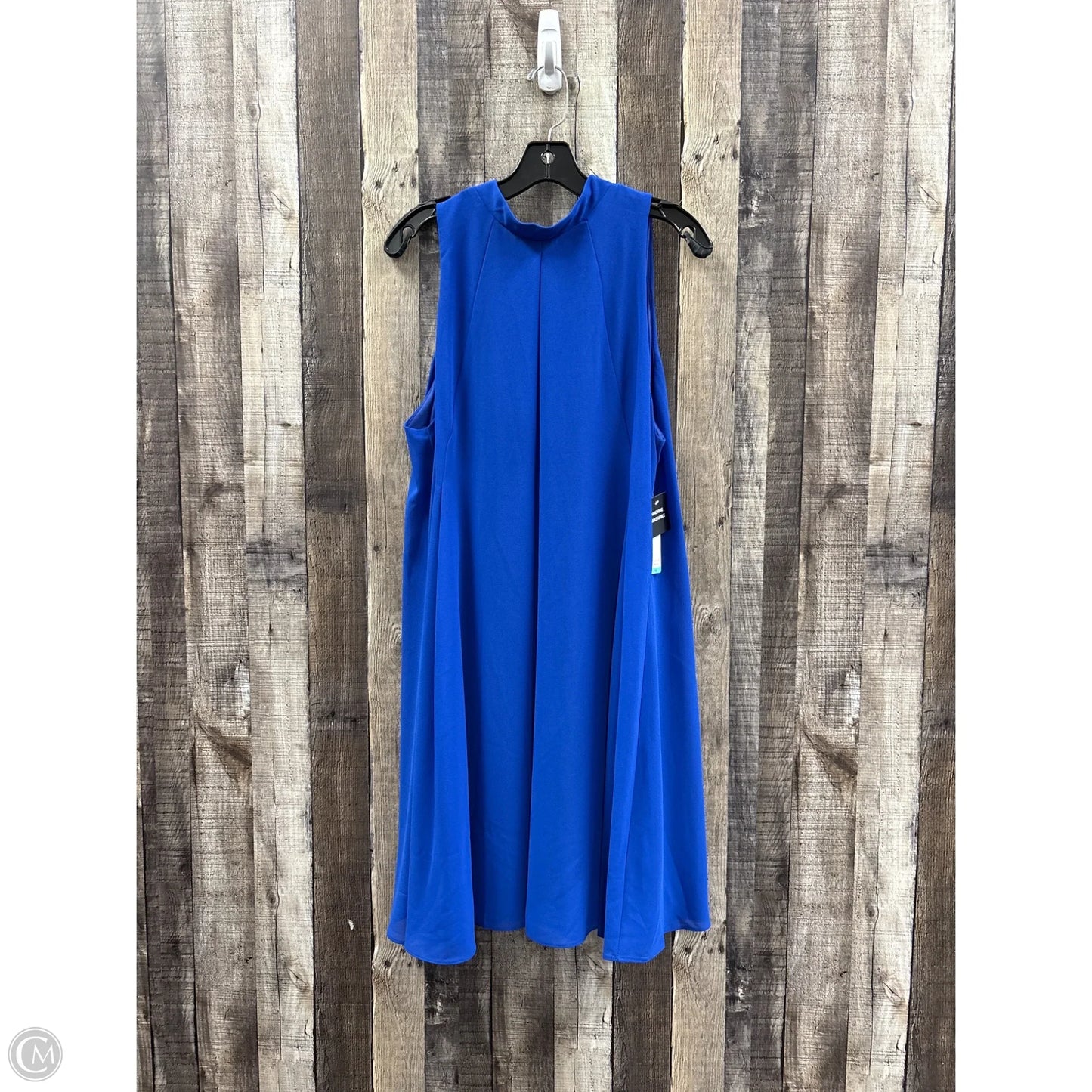 Dress Casual Midi By Signature By Robbie Bee In Blue, Size: 16