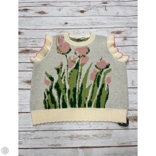 Sweater Short Sleeve By See And Be Seen In Floral Print, Size: M