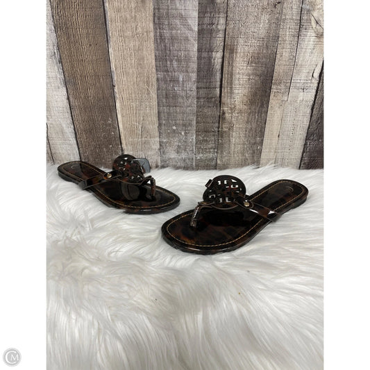 Sandals Flats By C Est. 1946 In Animal Print, Size: 8