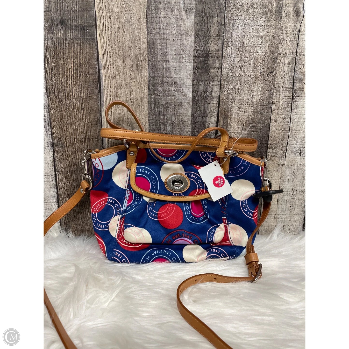 Handbag Designer By Coach, Size: Medium