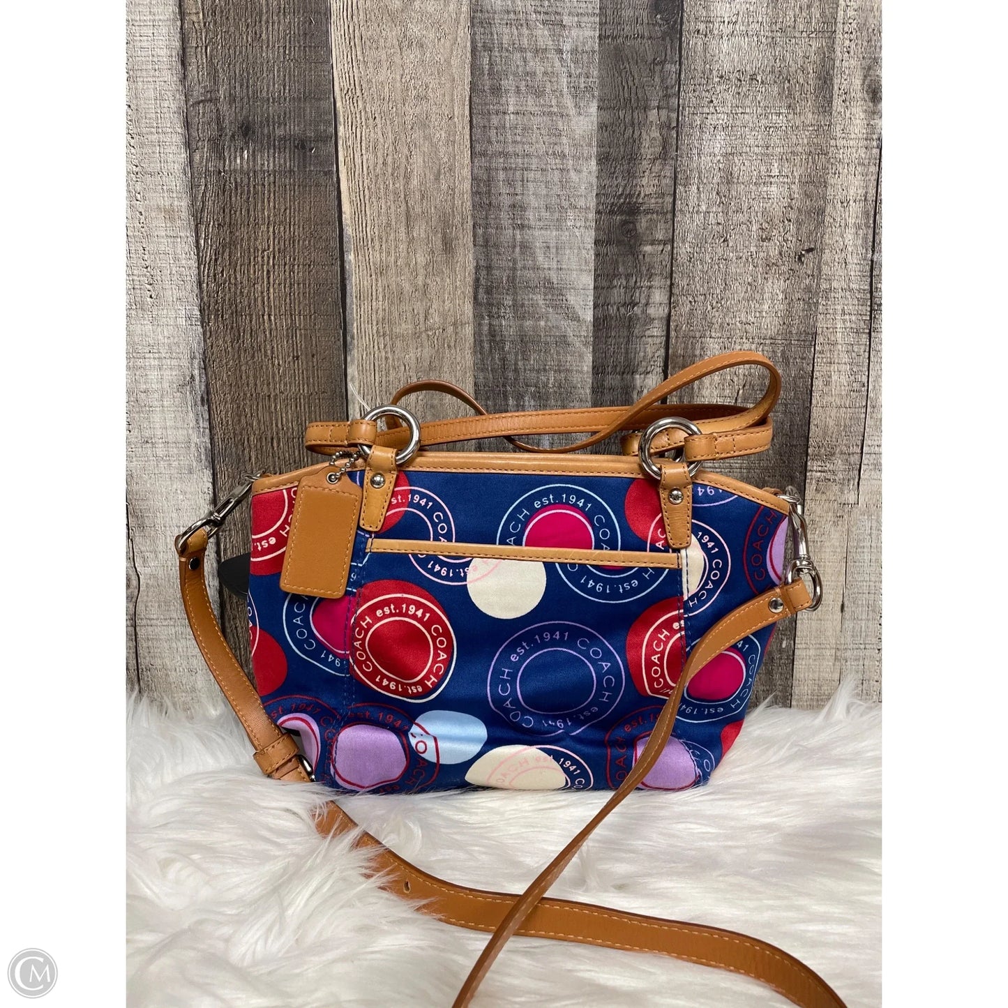 Handbag Designer By Coach, Size: Medium