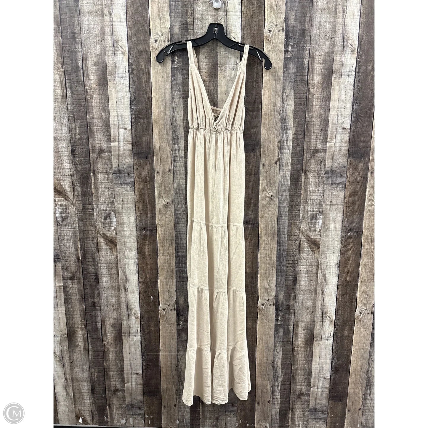 Dress Casual Maxi By Cme In Tan, Size: M