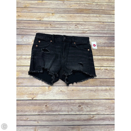 Shorts By American Eagle In Black Denim, Size: 4