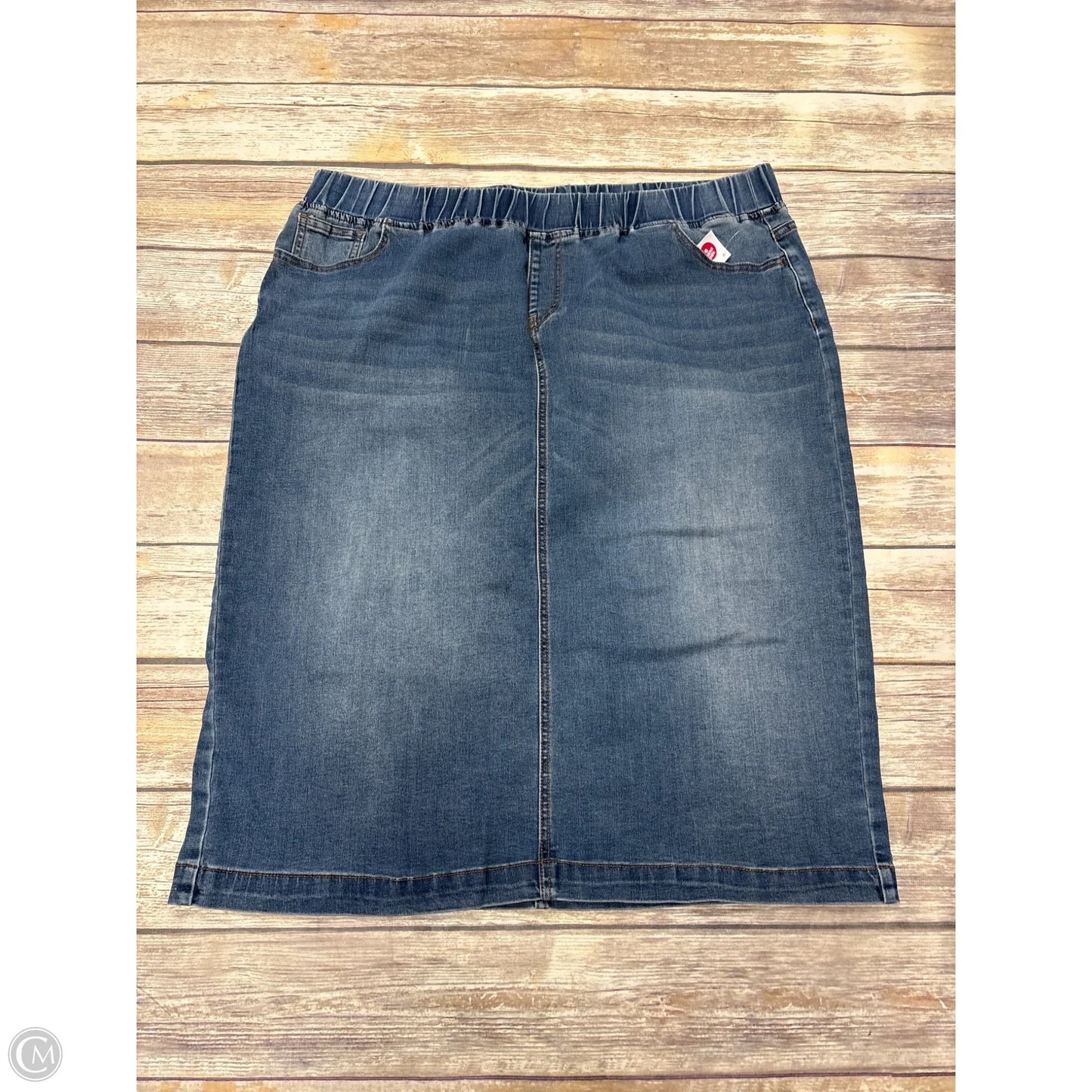 Skirt Maxi By Cmf In Blue Denim, Size: 3x
