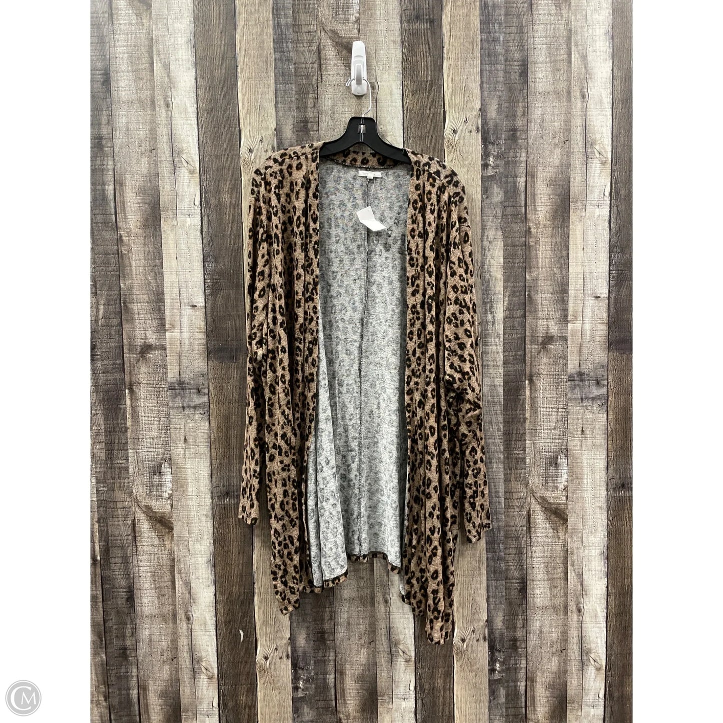 Cardigan By Maurices In Animal Print, Size: 3x