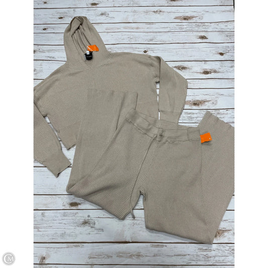 Pants Set 2pc By Pink Rose In Tan, Size: M