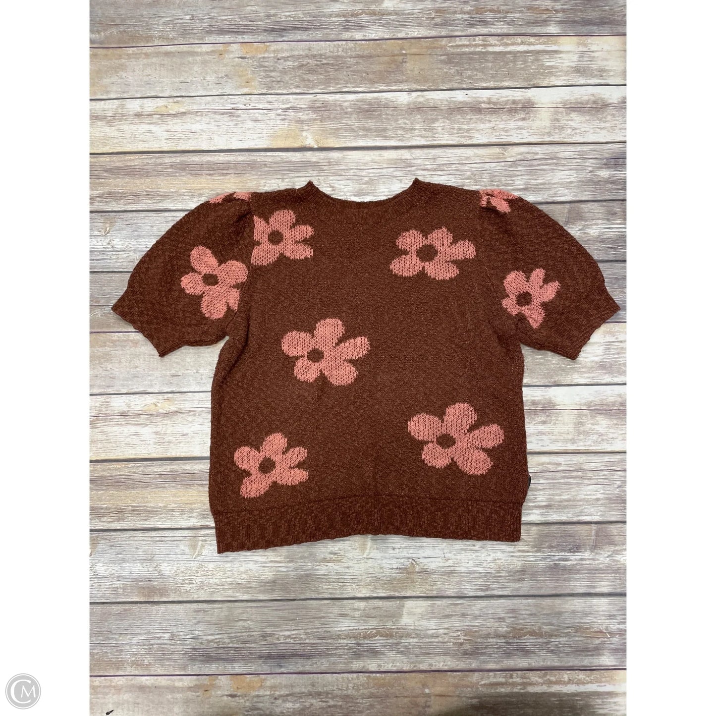 Sweater Short Sleeve By Sonoma In Brown, Size: Xxl