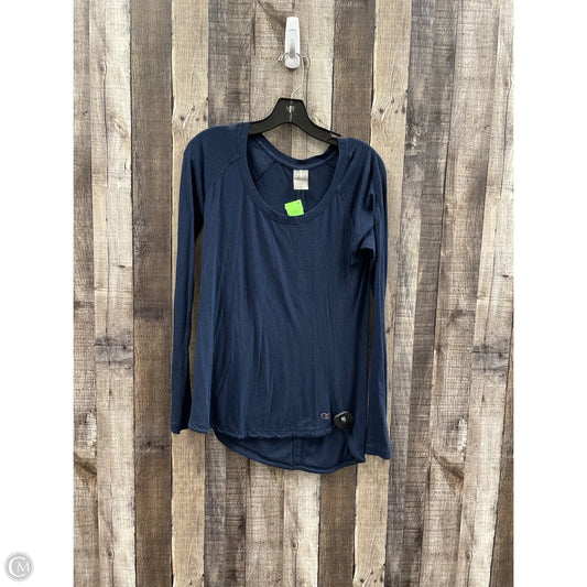 Athletic Top Long Sleeve Crewneck By Calia In Navy, Size: M
