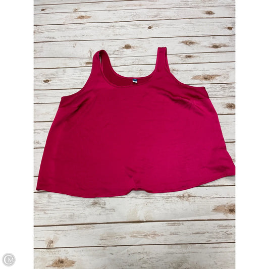 Top Sleeveless By Old Navy In Pink, Size: 2x
