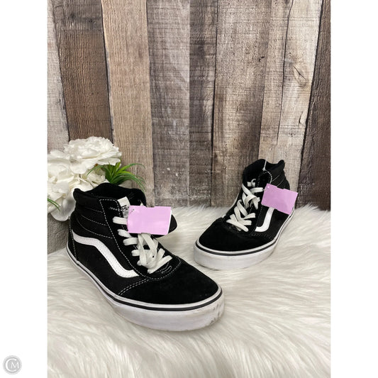 Shoes Sneakers By Vans In Black, Size: 7.5