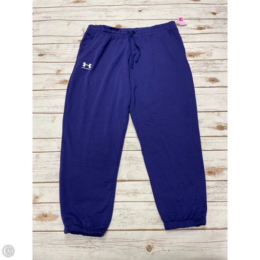 Athletic Pants By Under Armour In Purple, Size: Xl