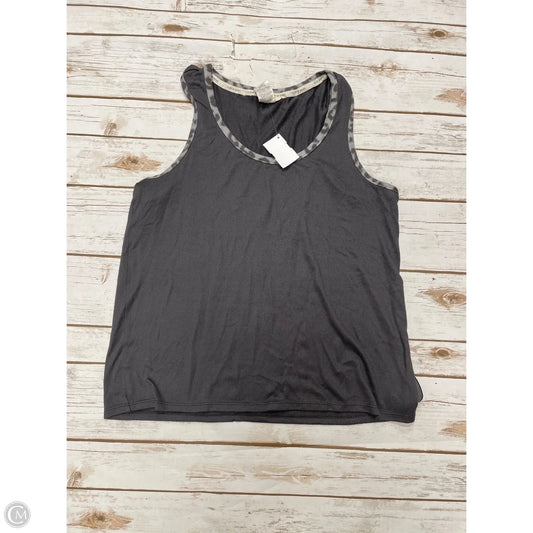 Top Sleeveless By Lucky Brand In Grey, Size: L