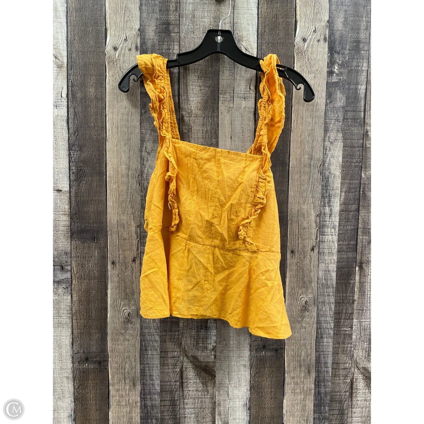 Top Sleeveless By Lc Lauren Conrad In Yellow, Size: L