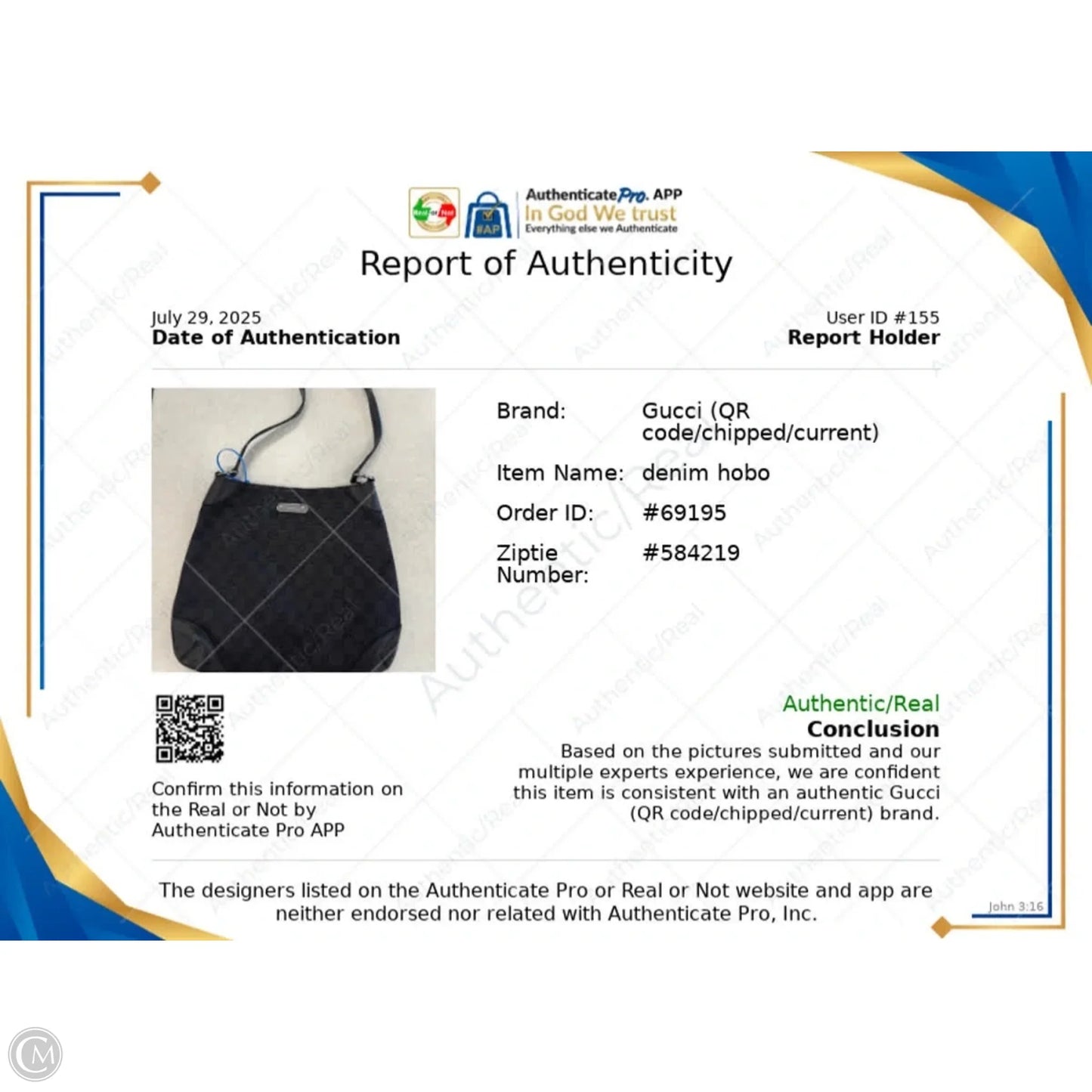 Handbag Luxury Designer By Gucci, Size: Medium