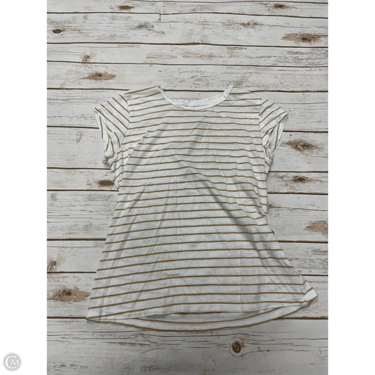 Top Short Sleeve Basic By Universal Thread In Striped Pattern, Size: M