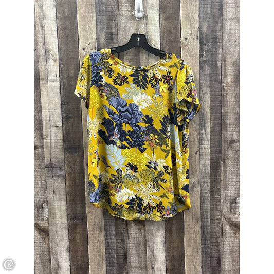 Top Short Sleeve By Premise In Multi-colored, Size: L