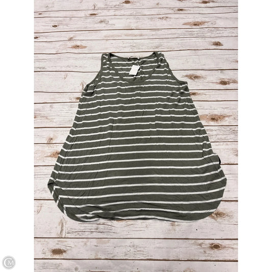 Top Sleeveless By Zenana Outfitters In Striped Pattern, Size: L