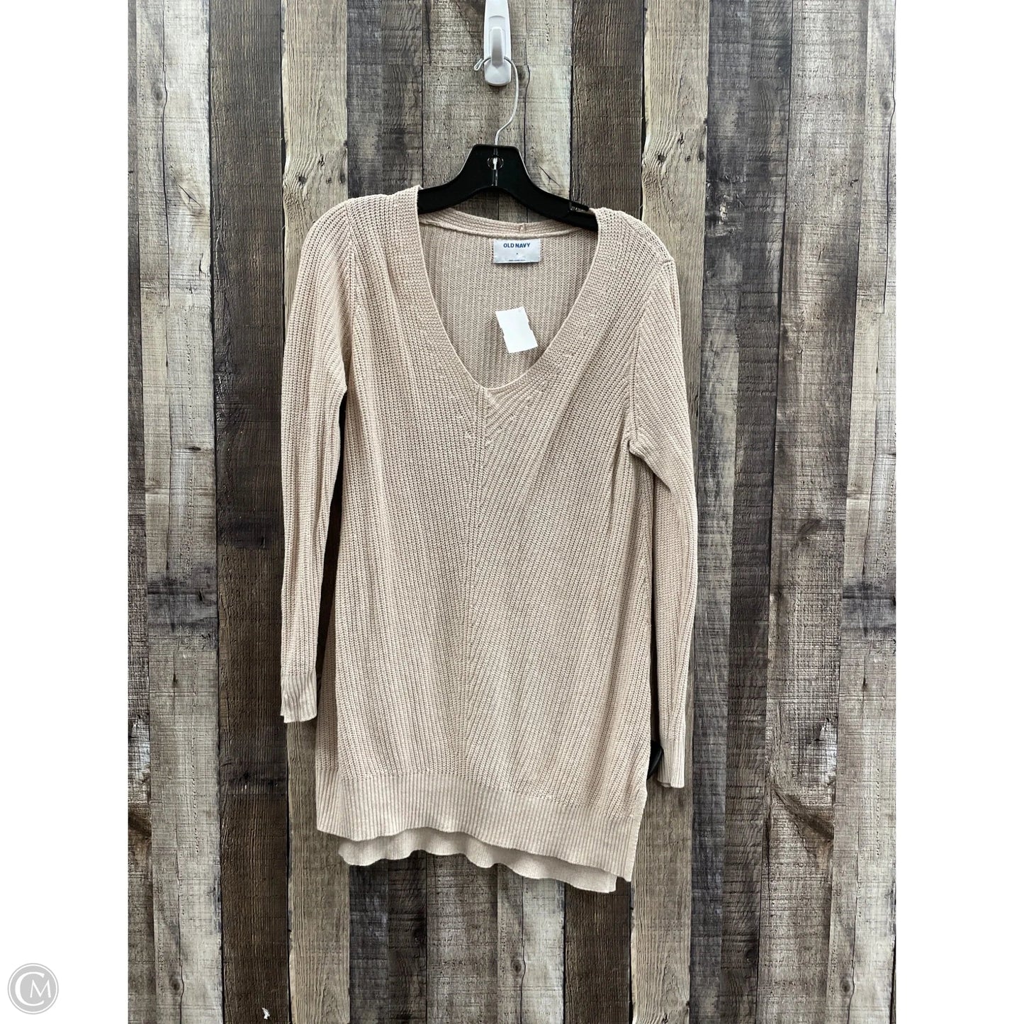 Sweater Cardigan By Old Navy In Tan, Size: M