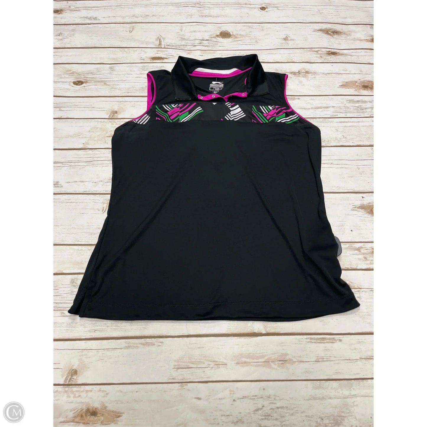 Athletic Tank Top By Slazenger In Black, Size: L
