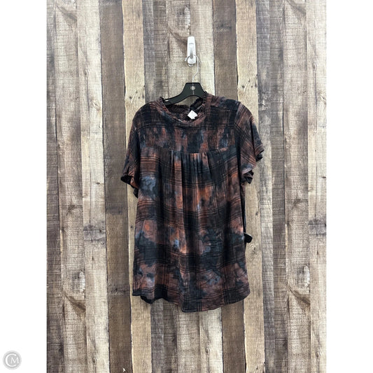 Top Short Sleeve By Torrid In Tie Dye Print, Size: 2x
