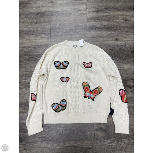 Sweater By Cme In Cream, Size: L