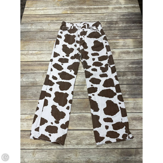 Jeans Straight By Shein In Animal Print, Size: 8