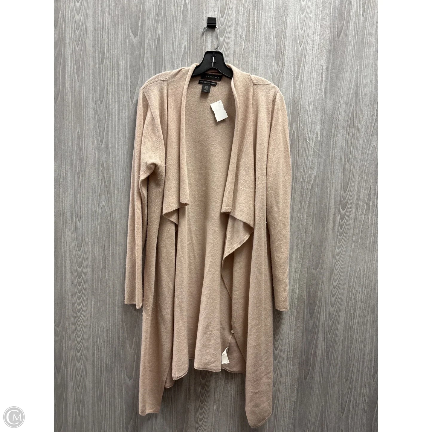 Sweater Cardigan Cashmere By Tahari In Pink, Size: L