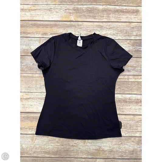 Athletic Top Short Sleeve By Yelete In Black, Size: L