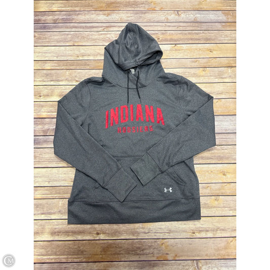 Athletic Sweatshirt Hoodie By Under Armour In Grey, Size: Xl
