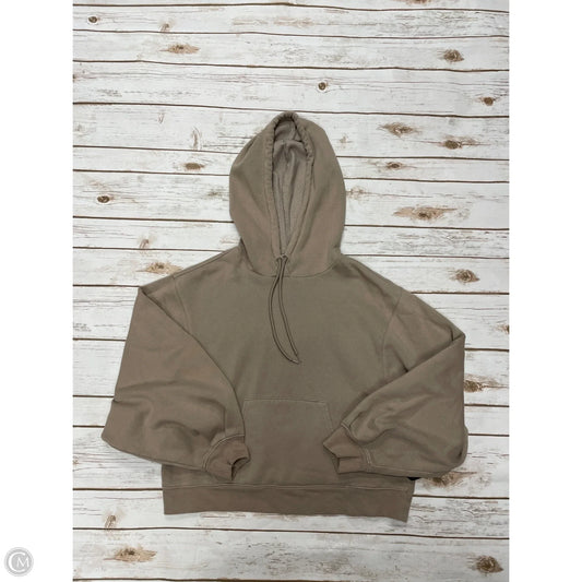 Sweatshirt Hoodie By Dsg Outerwear In Tan, Size: Xs